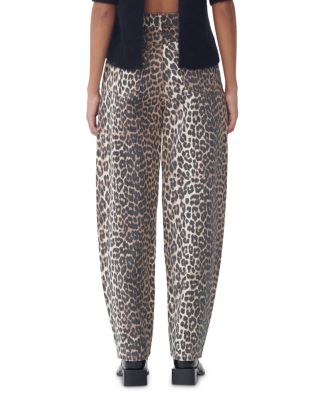GANNI★Leopard Stary デニムパンツ ジーンズ Ganni Print Denim Stary in Leopard | FWRD