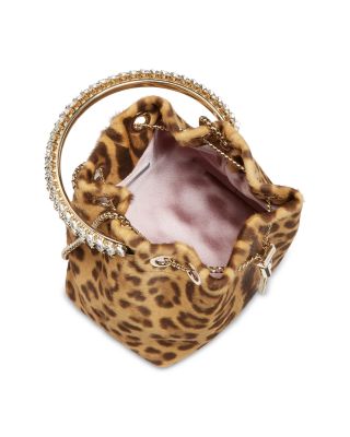 Bon Bon Leopard Print Top Handle Bag