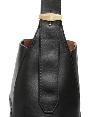 Diamond Hobo Leather Shoulder Bag