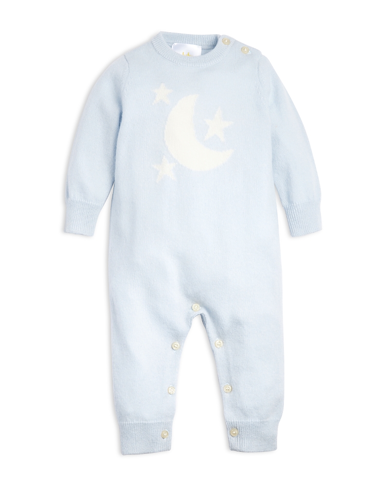 Bloomie's Baby Unisex Cashmere Moon And Stars Coverall, Baby - Exclusive In Blue