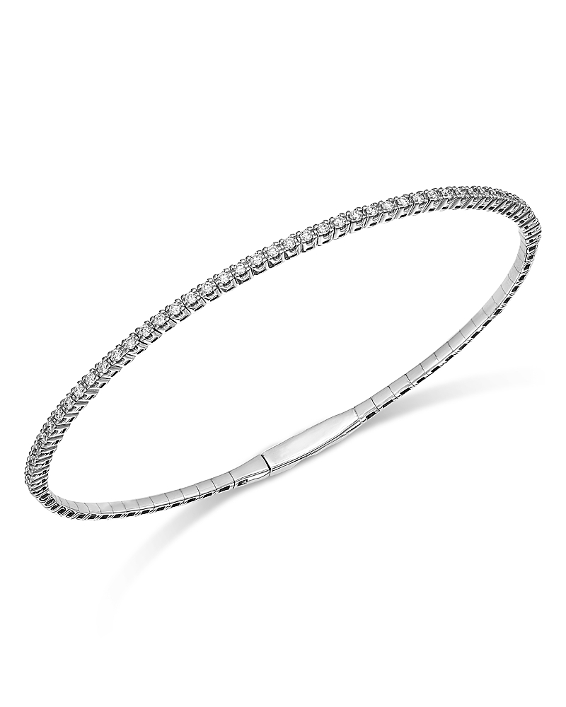 Bloomingdale's Fine Collection Diamond Skinny Tennis Bracelet in 14K White Gold, 0.50 tcw