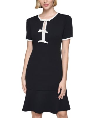 KARL LAGERFELD PARIS - Scuba Crepe Dress