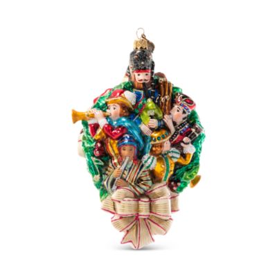 11 Pipers Piping Glass Ornament