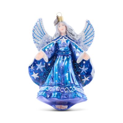 Night Angel Glass Ornament