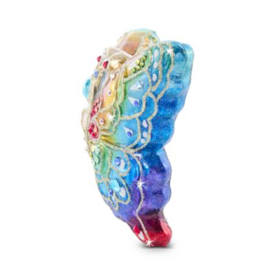 Rainbow Butterfly Glass Ornament