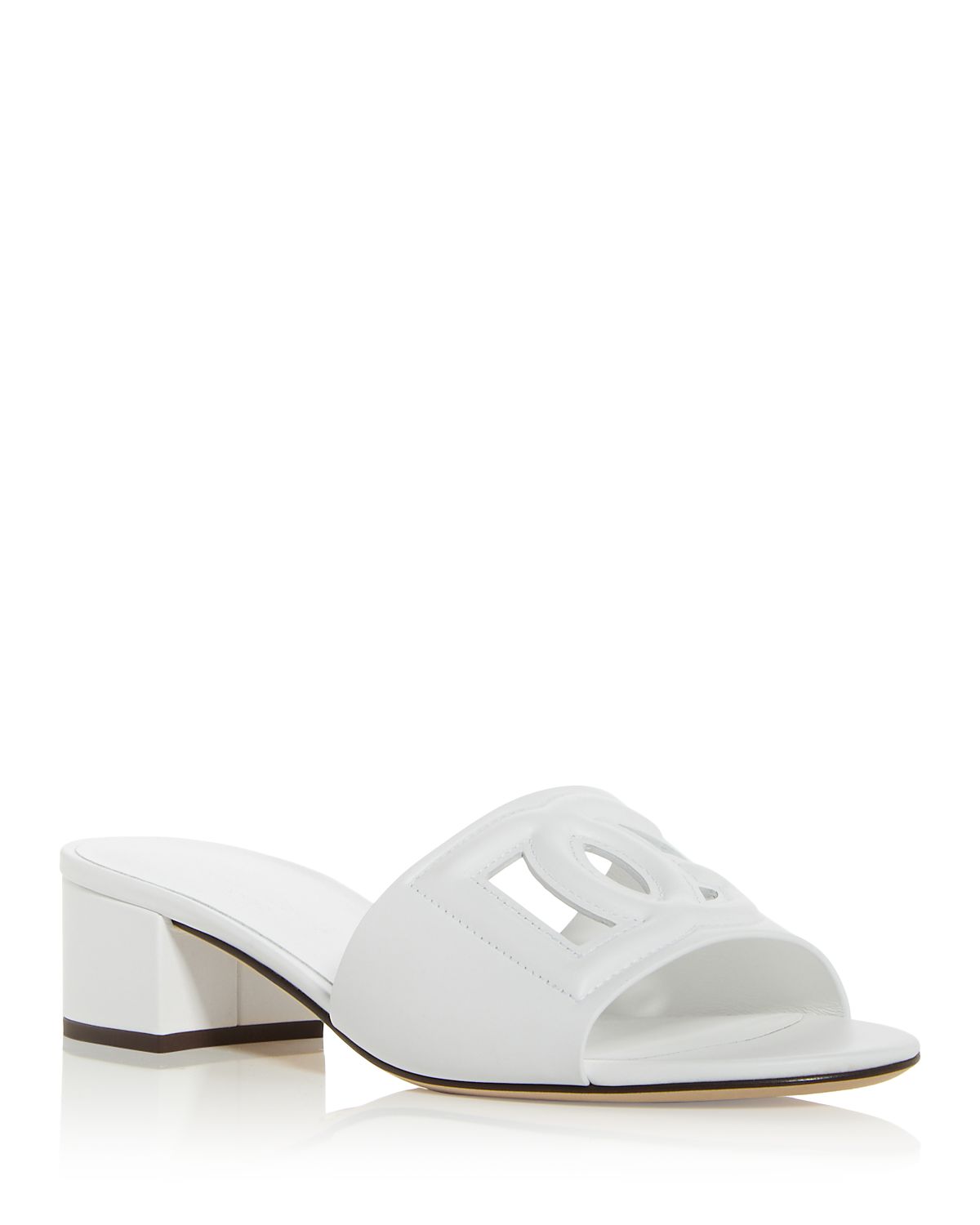 Dolce & Gabbana Women's Block Heel Slide Sandals