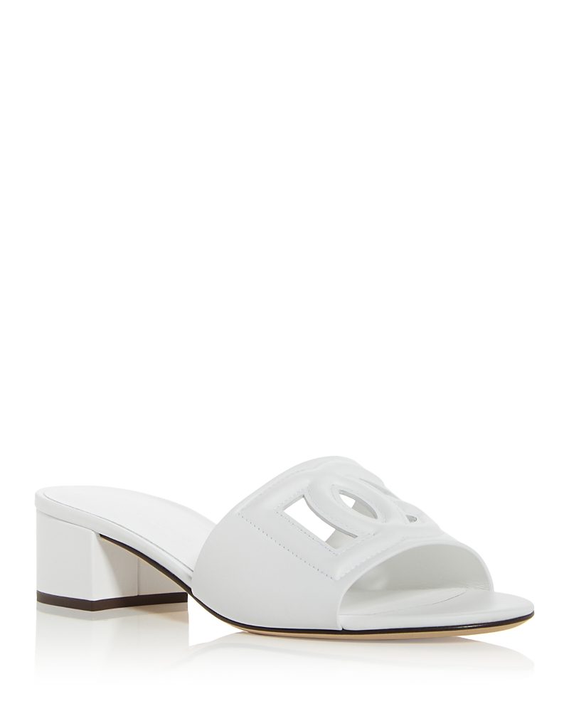Dolce & Gabbana Women's Block Heel Slide Sandals