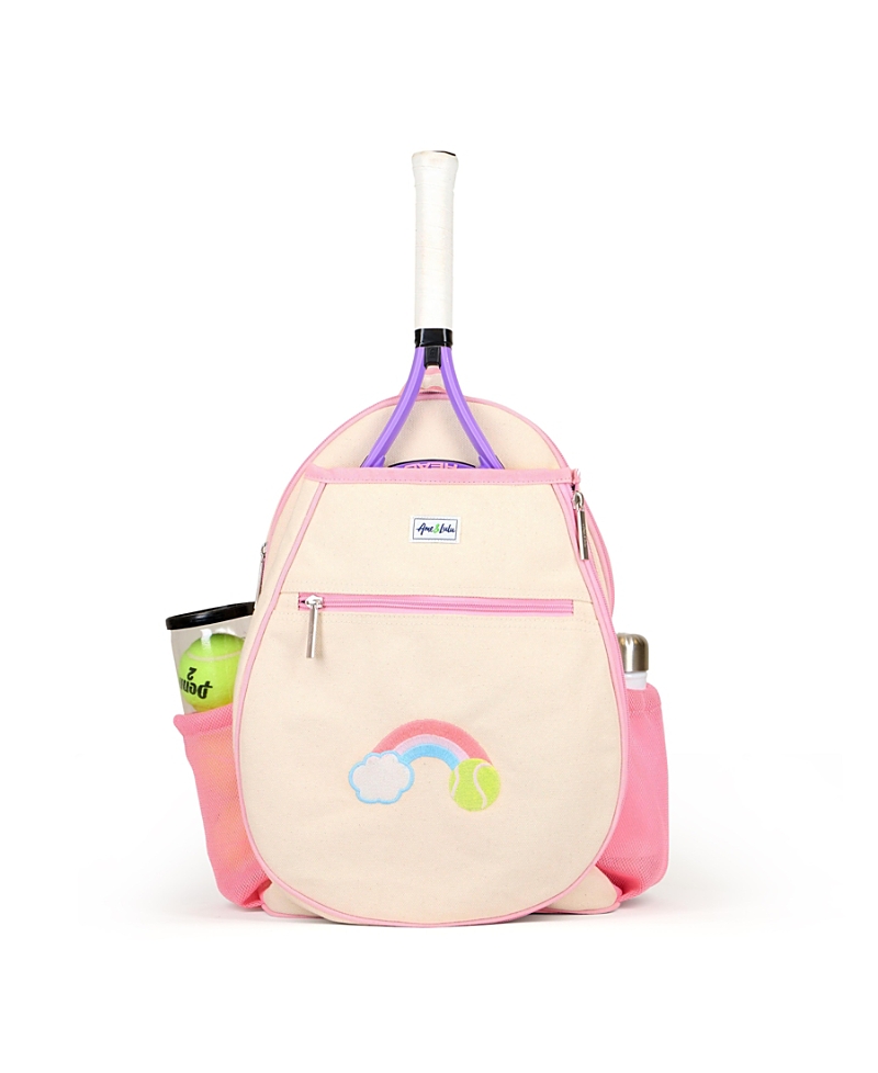 Shop Ame & Lulu Little Tennis Camper Backpack In Pink Pastel Rainbow