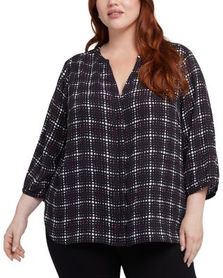 NYDJ Plus - Pintuck-Back Blouse