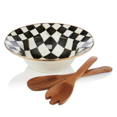 Courtly Check® Enamel Salad Serving Set