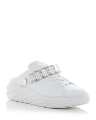 Jimmy Choo - Women's Diamond Embellished Platform Slingback Sneakers