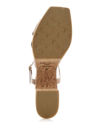 Jimmy Choo ★Heloise Wedge 95★ 韓国セレブ人気 Heloise Wedge 95|Gold Nappa Leather Wedge| JIMMY CHOO AU