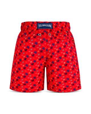 Jihin Micro Ronde Des Tortues Print Jihin Micro Ronde Des Tortues Print 5" Swim Trunks