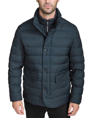 Puffer Coat with Removable Bib