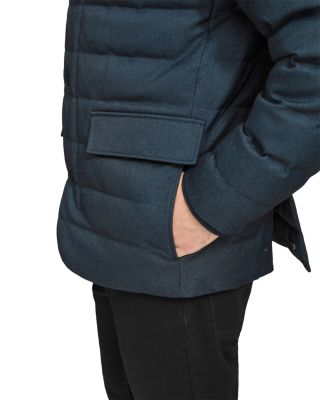 Puffer Coat with Removable Bib