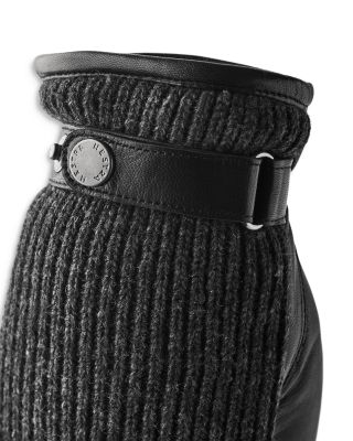 Christopher Leather & Knit Gloves