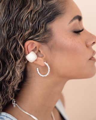Crystal Statement Single Chunky Ear Cuff 