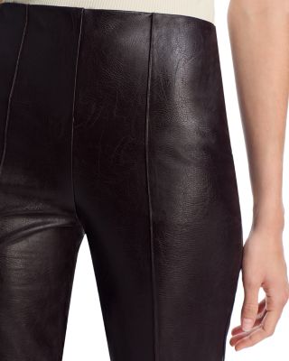 Textured Faux Leather Pants