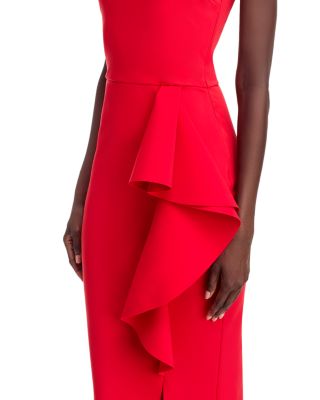 Nary Strapless Ruffled Gown