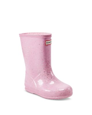 Hunter - Unisex Kids First Giant Glitter Rain Boots - Toddler, Little Kid