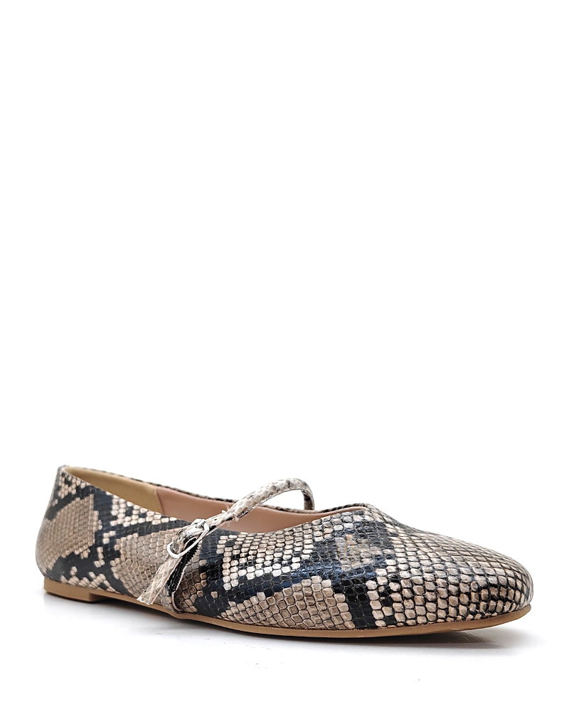 Kenneth Cole Magnolia Mary Jane Flat In Snake