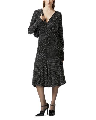 PINKO - Armeni Rhinestone Embellished Midi Dress