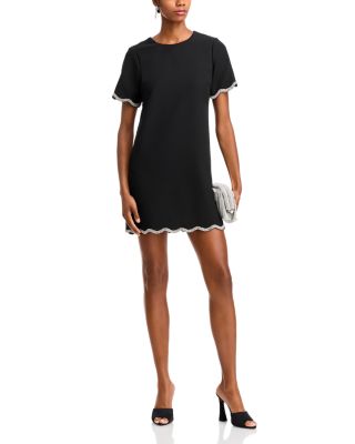 Crystal Trim Mini Dress - Exclusive