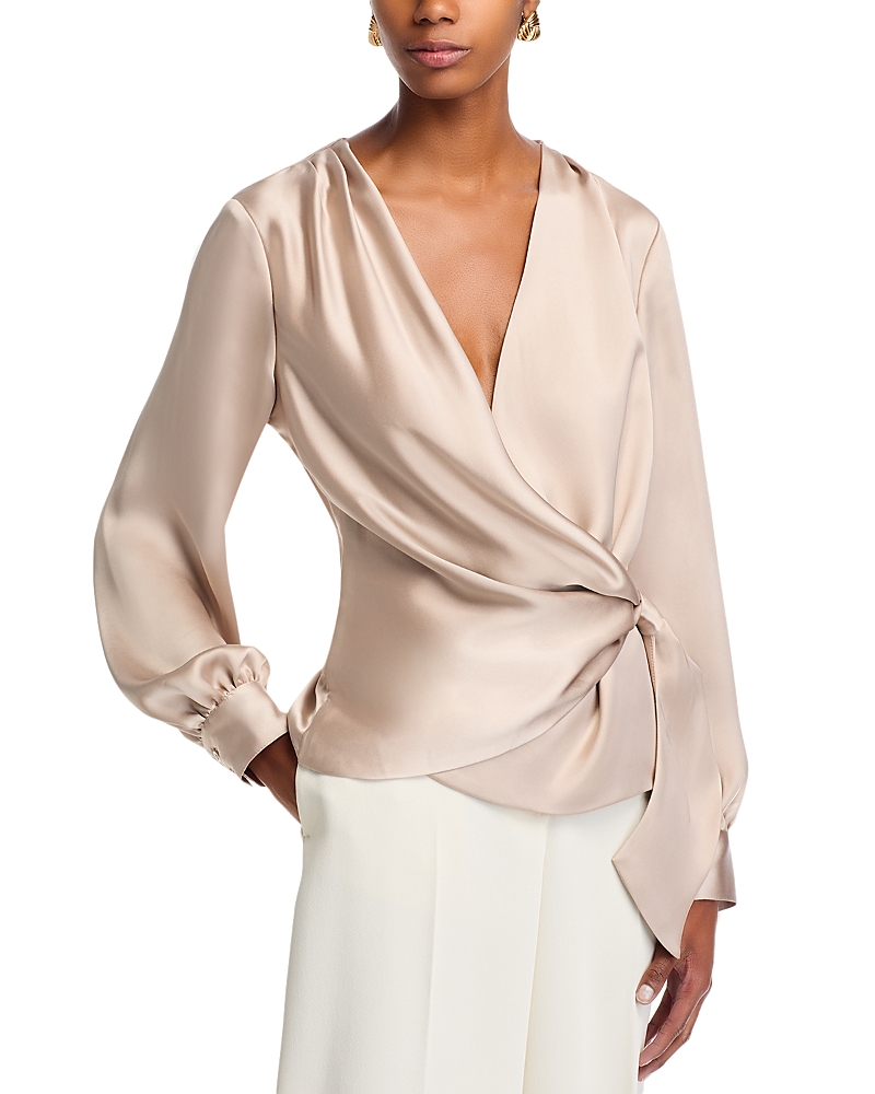 Aqua Faux Wrap Top - Exclusive