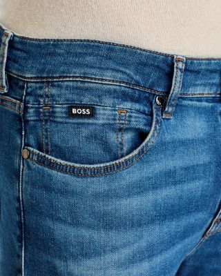 Delaware Cotton Stretch Slim Fit Jeans in Medium Blue