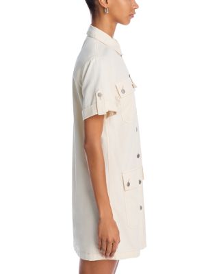 Warren Button Front Mini Dress