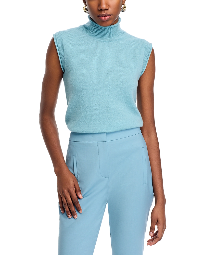 Shop Veronica Beard Mahalia Cashmere Pullover In Sea Glass