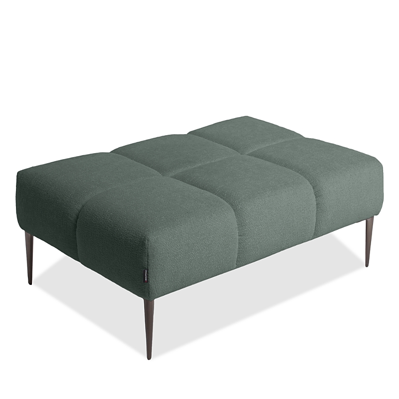 Giuseppe Nicoletti Soprano Rectangle Ottoman In Baobab -acqua Marine