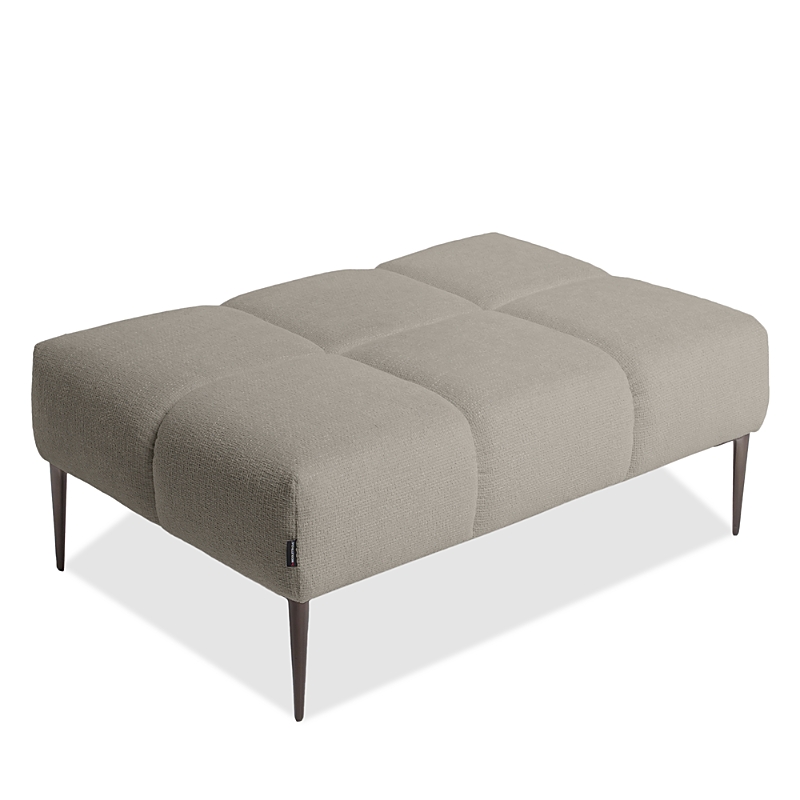 Giuseppe Nicoletti Soprano Rectangle Ottoman In Baobab -ecru