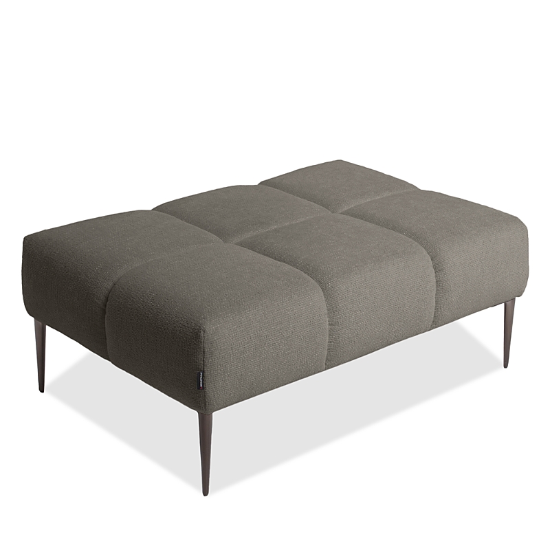 Giuseppe Nicoletti Soprano Rectangle Ottoman In Baobab -tortora
