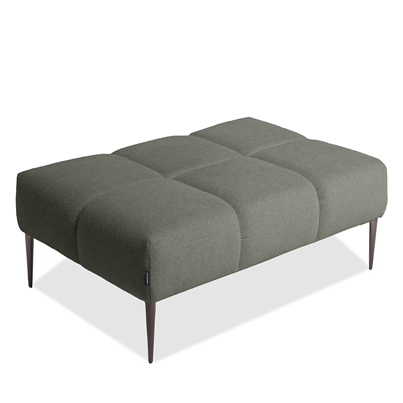 Giuseppe Nicoletti Soprano Rectangle Ottoman In Baobab -muschio