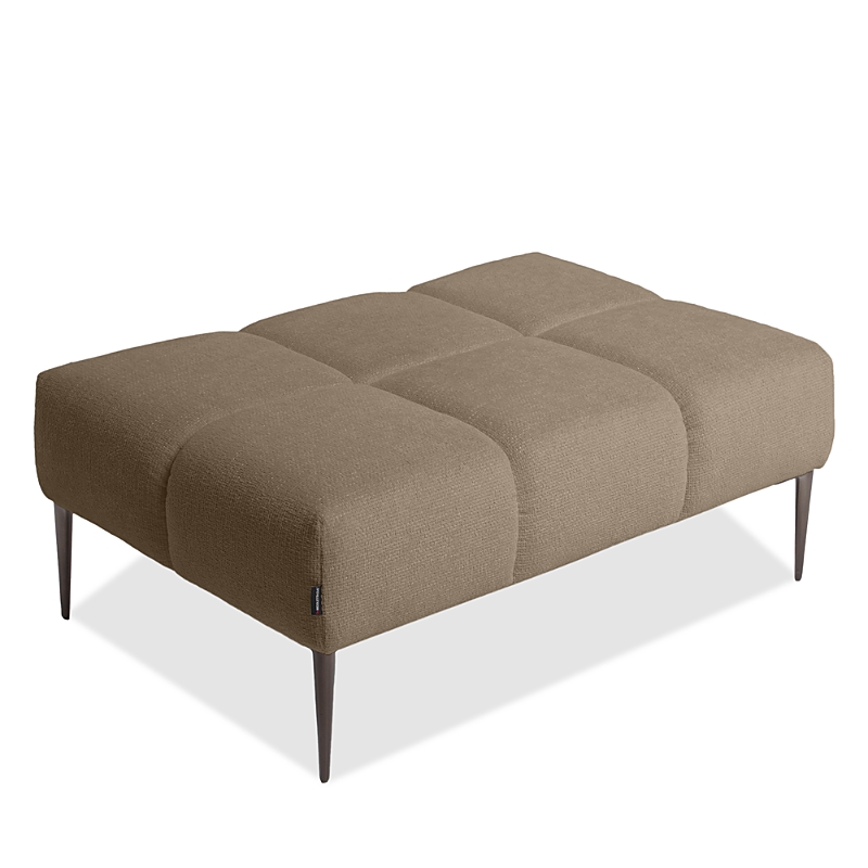 Giuseppe Nicoletti Soprano Rectangle Ottoman In Baobab -cammello