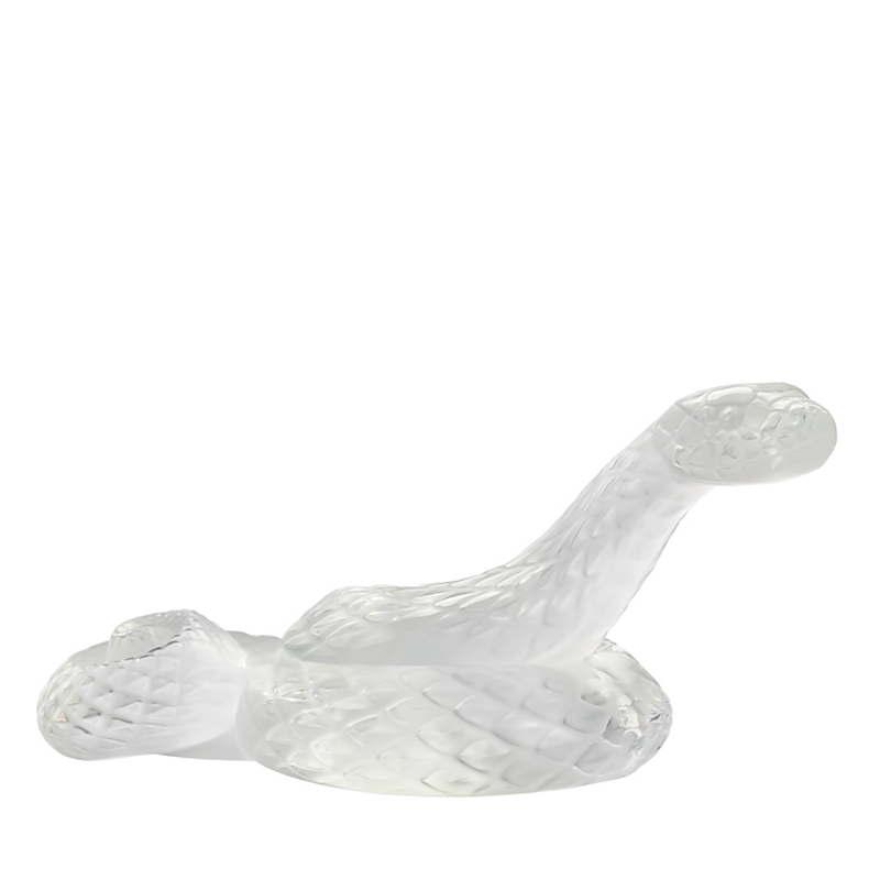 Lalique Snake Head Up Figure