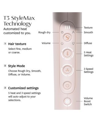 Featherweight StyleMax Professional Hair Dryer in Satin Blush/Rose Gold