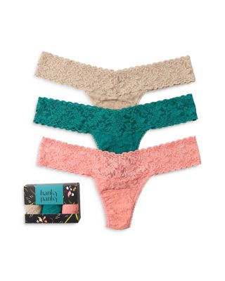 Hanky Panky Signature Lace Low Rise Thongs, Set of 3