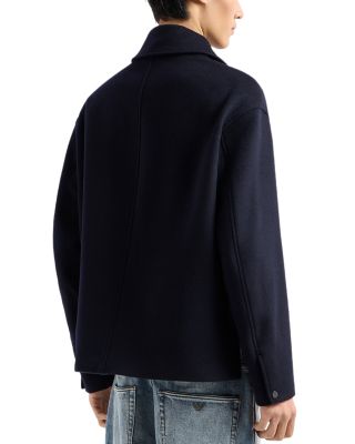 ジャケット・アウター EMPORIO ARMANI MELTON WOOL ZIP JACKET EMPORIO ARMANI MELTON WOOL ZIP Jacket Blouson Men Size 48