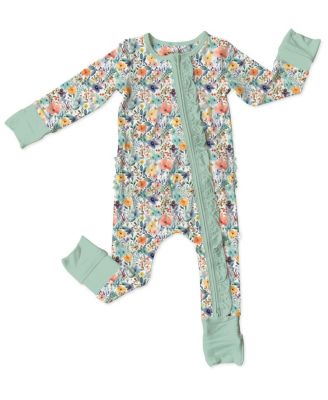 Laree + Co - Girls' Alaya Bamboo Ruffle Convertible Footie - Baby