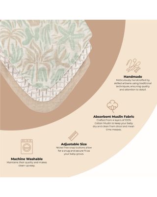 Cove Beach Life Muslin Bibs, 3 Pack - Ages 0-3