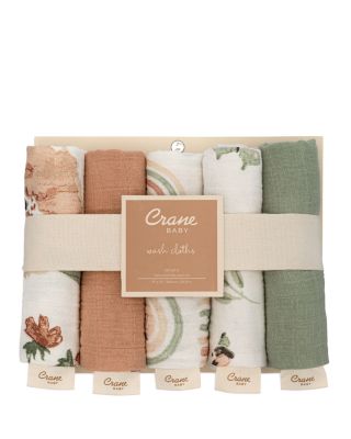 Parker Floral Baby Washcloths, 5 Pack