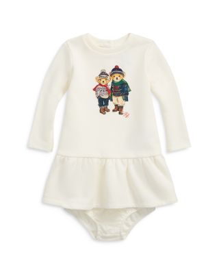 Ralph Lauren - Girls' Polo Bear Fleece Dress & Bloomer - Baby