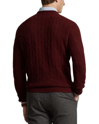Cashmere Cable Knit Crewneck Sweater