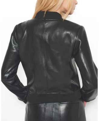 Dixie Recycled Leather Bomber Jacket