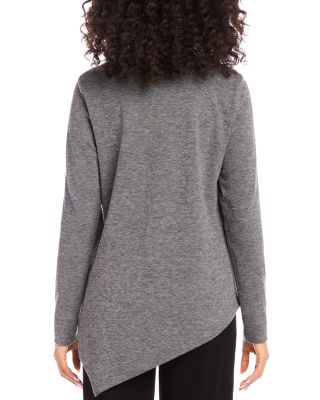 Asymmetric Hem Turtleneck Sweater