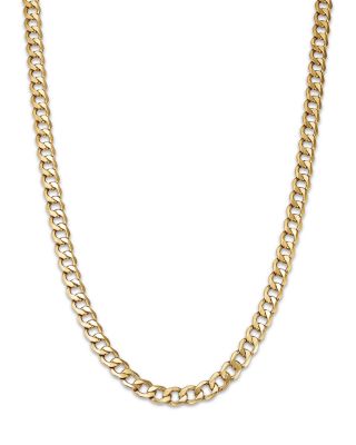 Bloomingdale's Fine Collection - Polished Curb Link Chain Necklace in 14K Yellow Gold, 20"