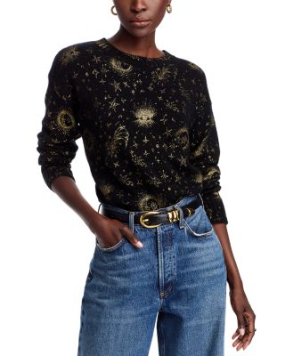 AQUA - Cashmere Astrological Crewneck Sweater - Exclusive