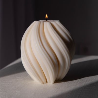 Misoli Swirl Cylinder Candle